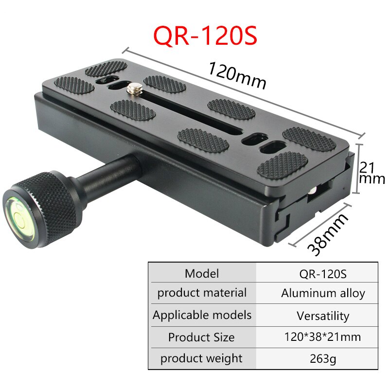 Camera clamp long plate mount clamp tripod plate adapter telephono lens clamp for arca swiss plate tripod dslr camera QR120: QR120S  suit