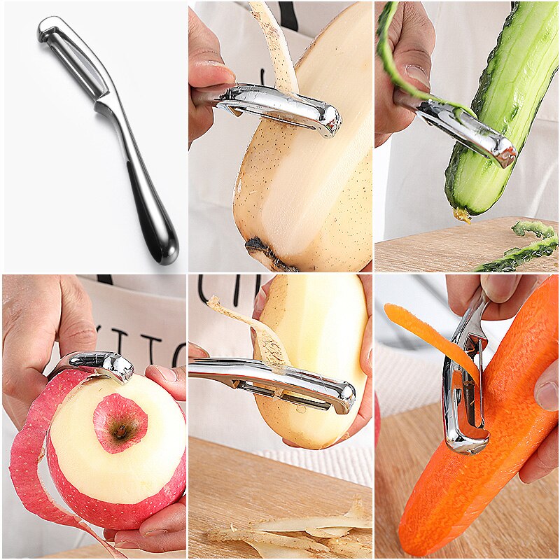 Premium Dunschiller Keuken Rvs Swivel Blade Dunschiller Ultra Sharp Fruit Aardappel Wortel Essentiële Keuken Tool Utility Gadget