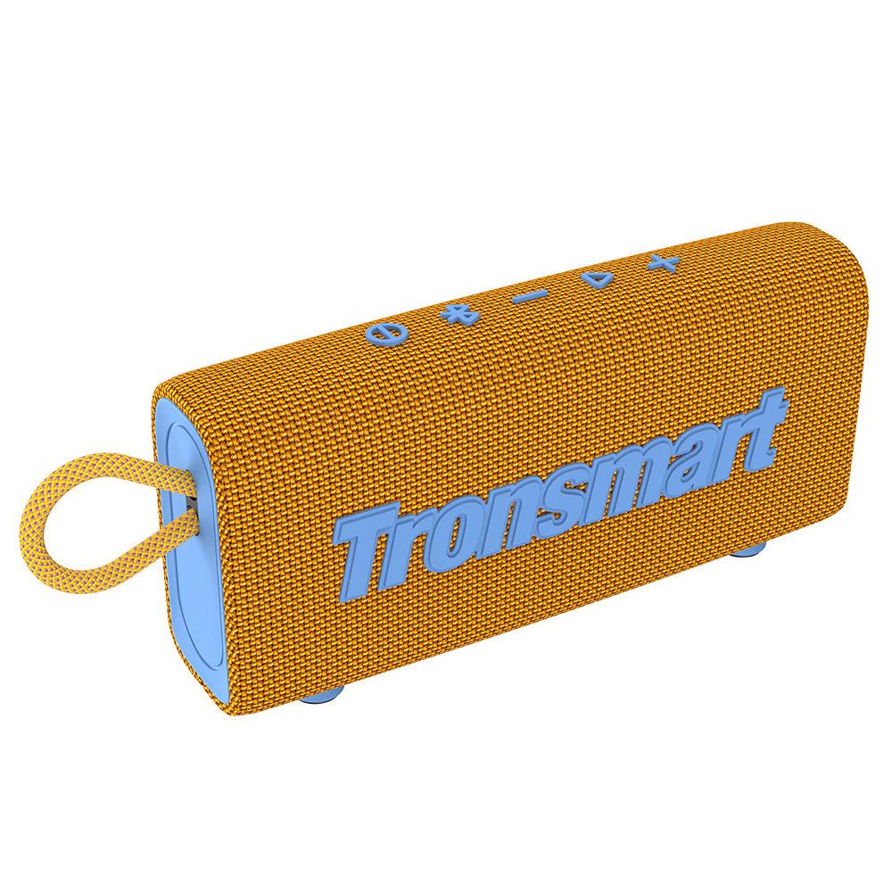 Tronsmart Trip Haut-parleur Bluetooth 5.3 Haut-parleur portable à double pilote avec étanche IPX7, véritable stéréo sans fil pour haut-parleur extérieur: orange
