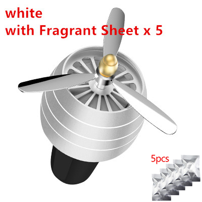 Bil parfyme luftfrisker auto bil lukt ledet mini tilstand ventil utløp parfyme klipp fersk aromaterapi duft: Sølvkombinasjon