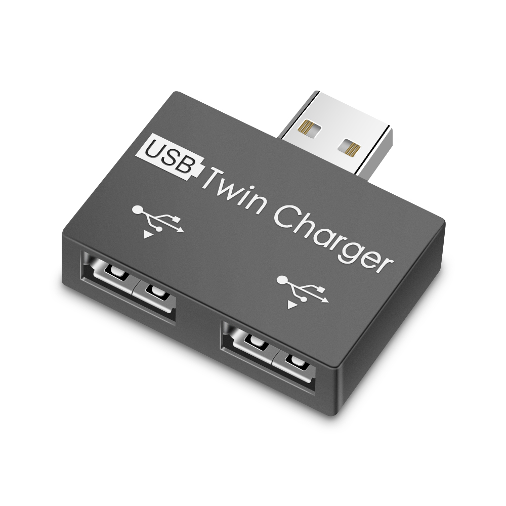 Mini USB Hub To 2 Port Charger Hub Adapter USB Splitter For Phone Tablet Computer USB Hub 2.0