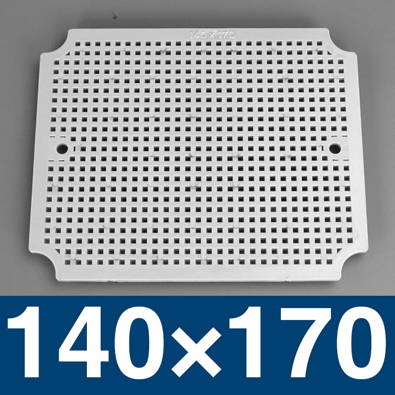 waterproof box fixed base plate IP67 waterproof junction box base plate ABS honeycomb mounting base plate Outdoor monitoring: 170x140