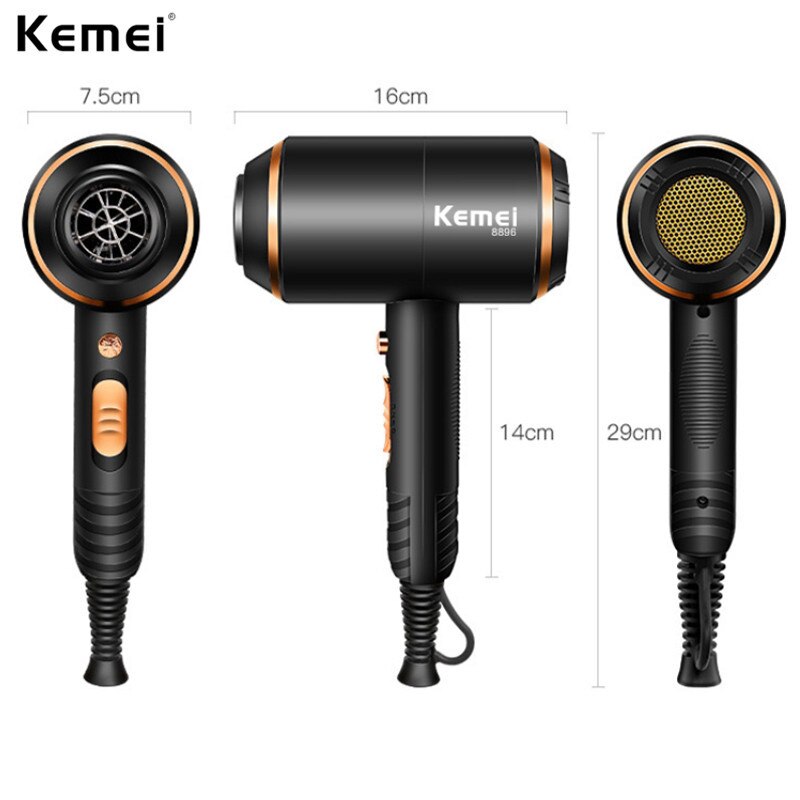 Kemei 8896 ionisch Haar Trockner 3 in 1 Starke Leistung 4000w Fön Elektrische 210-240v Professionelle friseur Ausrügestochen