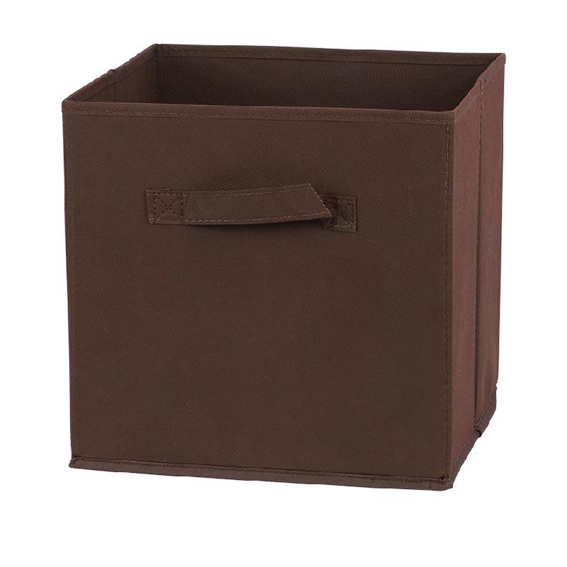 Non Woven Fabric Bin Fabric Cloth Storage Box for Book Clothes Toys Storage Foldable Closet Drawer Storage Organizer Bins Basket: MULTI