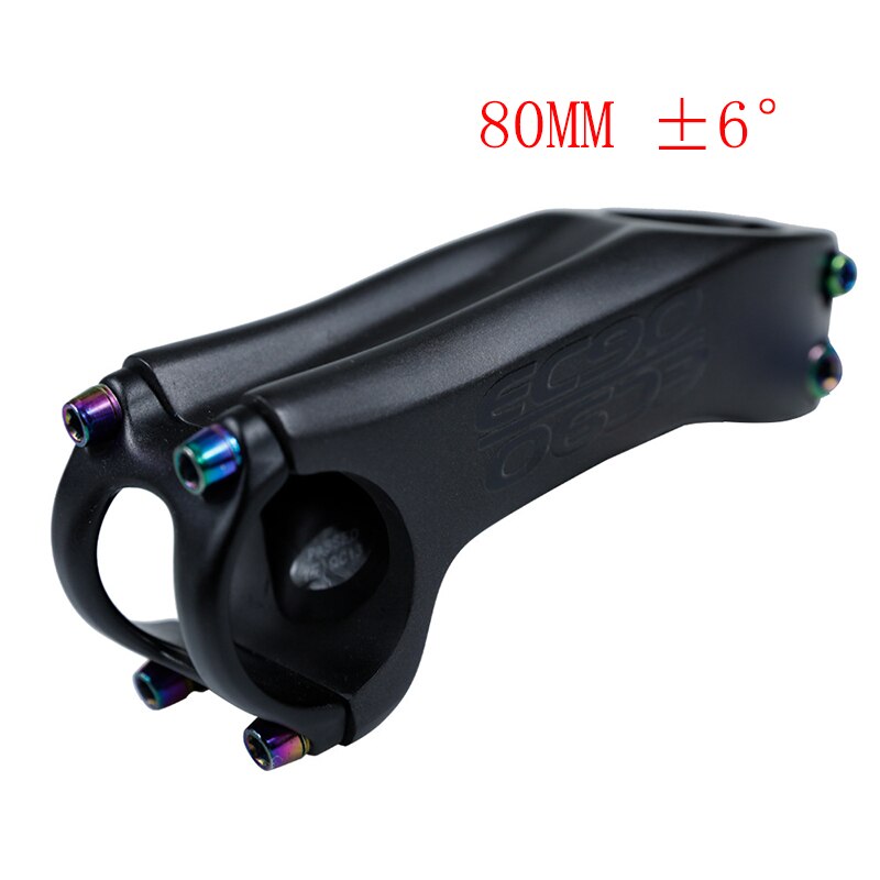 EC90 Carbon MTB mother bike 6/17 degree 31.8MM Road Bike carbon stem positive and negative Cycling parts Bicycle Stem: 80MM  6degrees