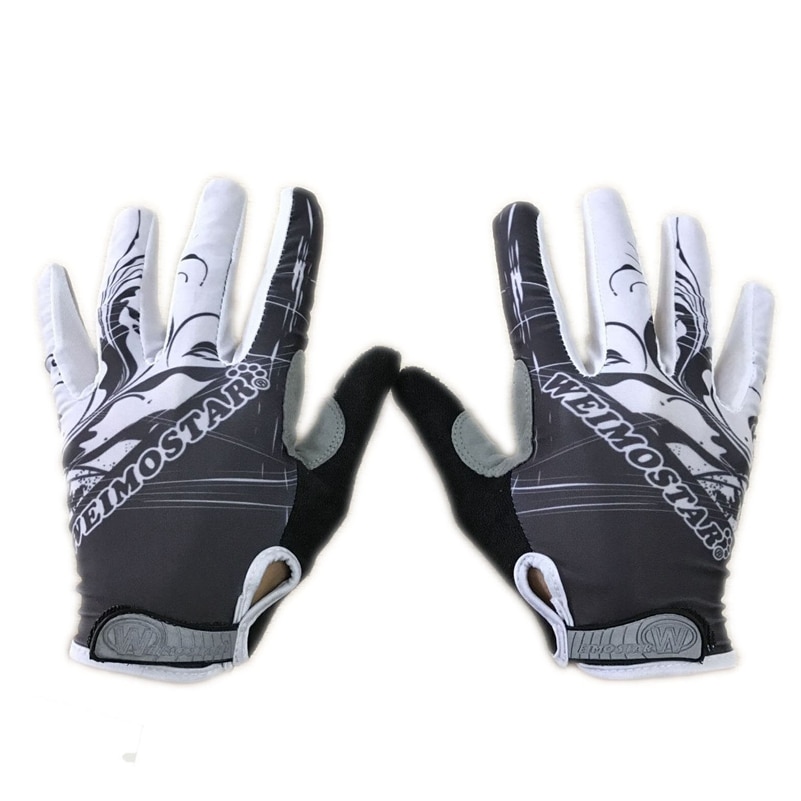Gel Pro-Guantes de Ciclismo para hombre y mujer, manoplas de dedo completo para Ciclismo de montaña, BMX, DH, todoterreno, Motocross, Color Rojo