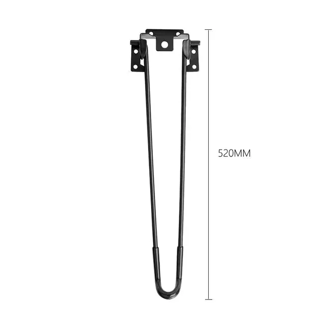 Klem Tafelpoten,Verstelbare Metalen Meubelpoten,4 Stuks F-vorm Eetbureaupoten,Geen Ponsontwerp Ijzeren Tafelklem Poten,voor Diy Salontafel Meubelconsole,7 Kleuren (76cm(30in),Black