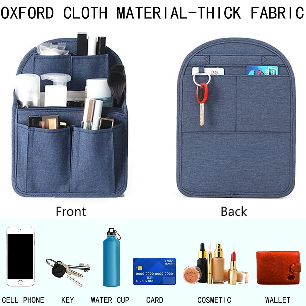 Backpack Organizer Insert Nylon Organizer Insert for Backpacks Rucksack Shoulder Bag Women Daypack Divider Foldable