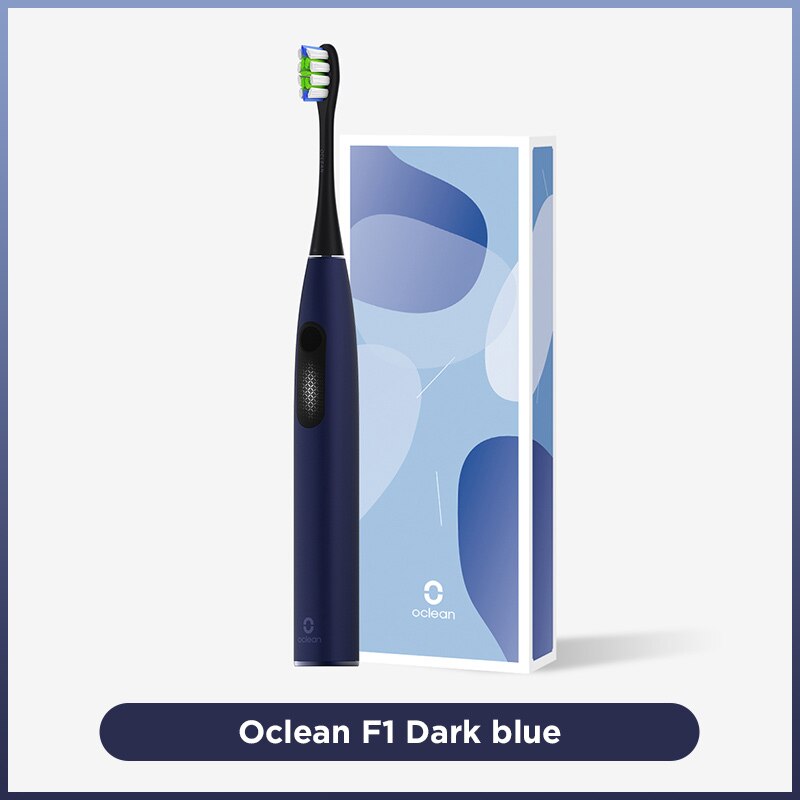 Oclean F1 Sonic Elektrische Tandenborstel Usb Snel Opladen 30 Dagen Batterij Leven Volwassen Ultra Sonic Tandenborstel Met 3 Schoonmaken modi: Dark blue