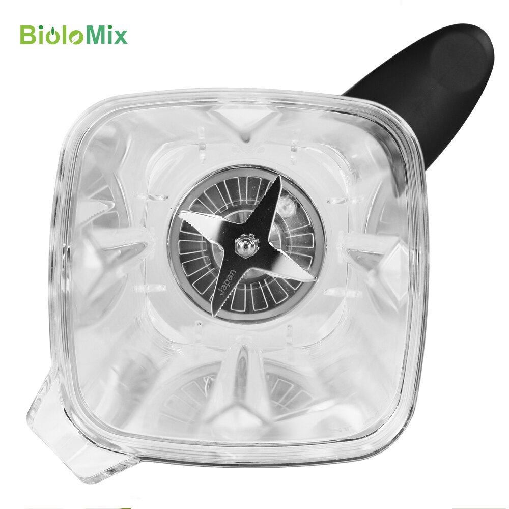 T5200 Blender Mixer Onderdelen 2L Vierkante Container Jar Jug Pitcher Cup Bodem Met Gekarteld Smoothies Blades Deksel Bpa Gratis