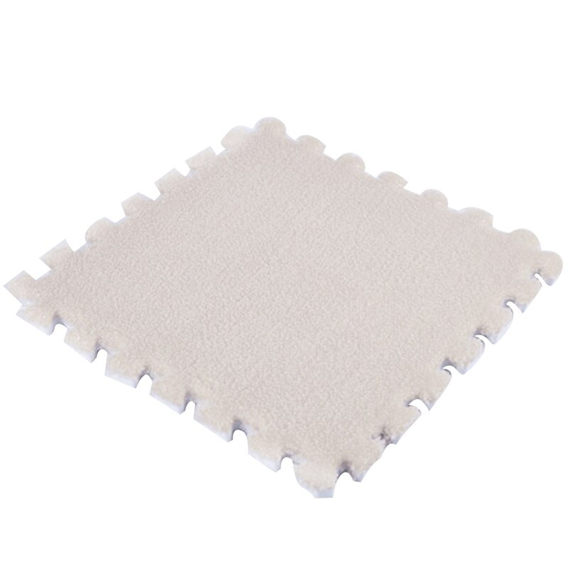1pc 30*30CM épissage verrouillage mousse peluche tapis bébé jouer coussin salon chambre tapis tapis maison tapis de sol: Kaki foncé