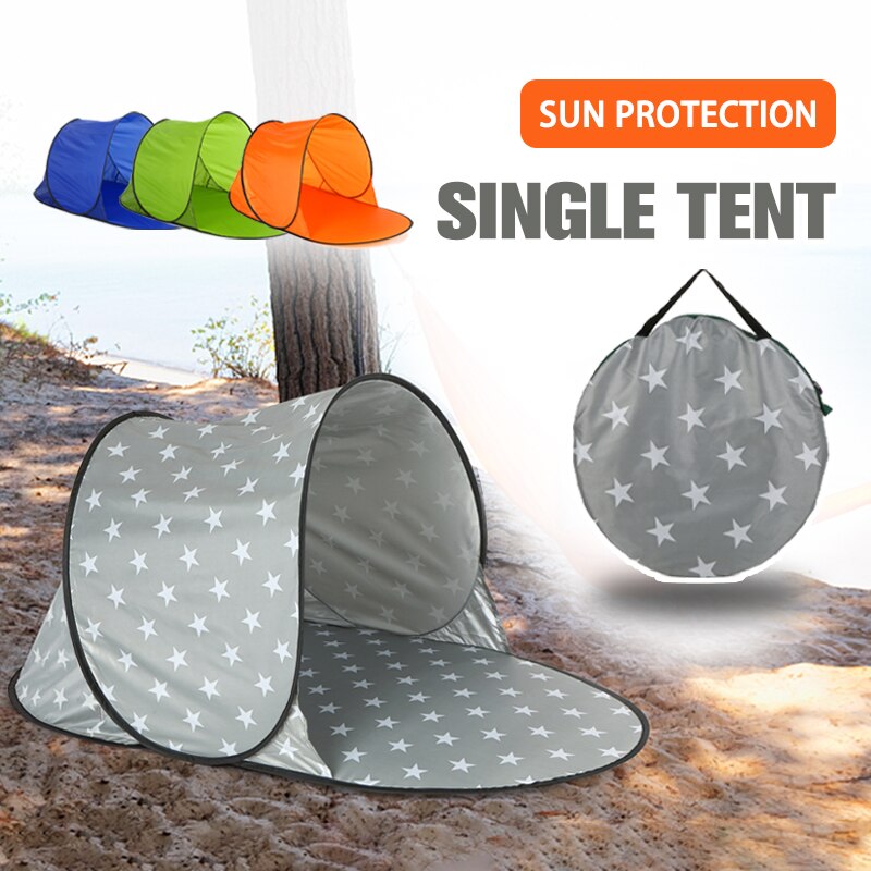 Outdoor Camping Tent Waterproof Anti UV Beach Tent Automatic Ultralight Pop Up Tent Summer Sea Sun Shelters Awning Sunshade