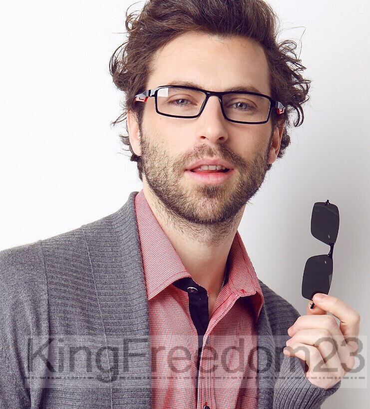 Mænd sport med clips  tr90 brillestel solbrille kørebriller