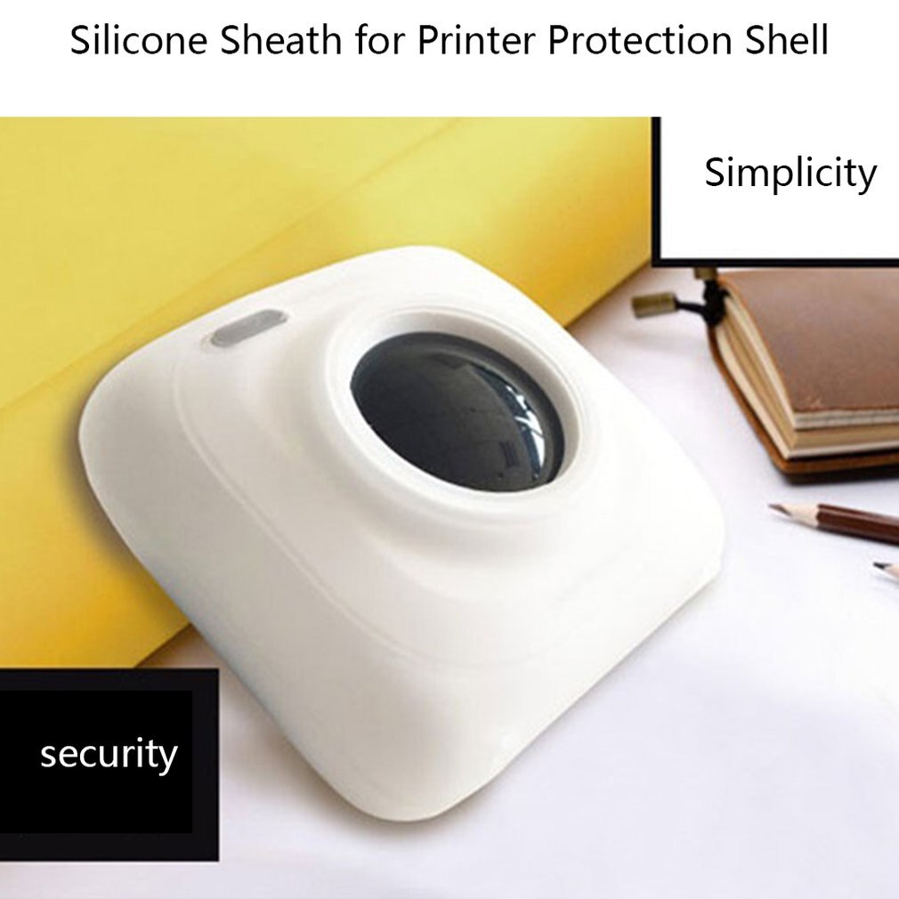 Portable Instant Photo Printer Electronics Photos and Bills Printer Protective Case Silicone Case Thermal Printers Office Sony