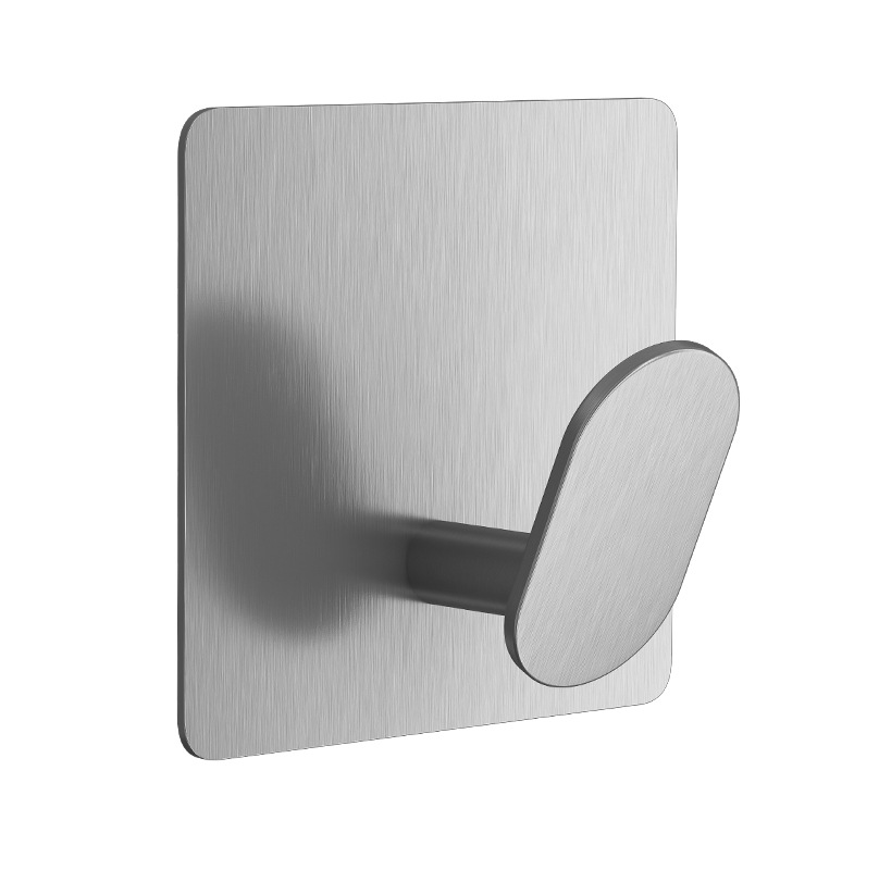 Ganchos para bata de baño de acero inoxidable, gancho adhesivo para pared, toallero, Hardware de cocina y baño, gancho para colgar multiusos, 4/1 Uds.
