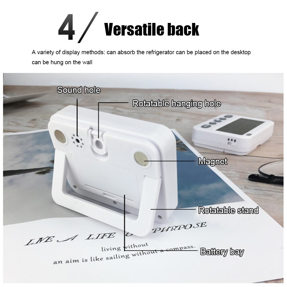 Digital Timer For Kitchen Cooking Shower Study Stopwatch LED Counter Alarm Clock Manual Electronic Countdown Clock Function