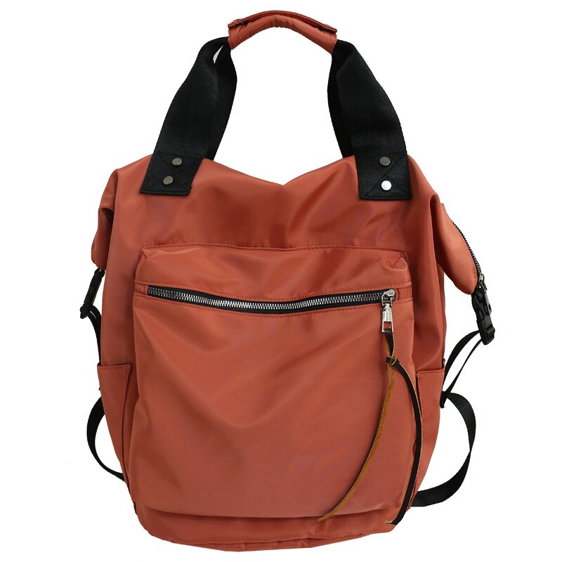 atinfor Marke Anti Diebstahl Frauen lässig Nylon Rucksack Reisen wasserdicht Schule Tasche Pro Jugendliche hoch Kapazität Studenten Mochila: Orange