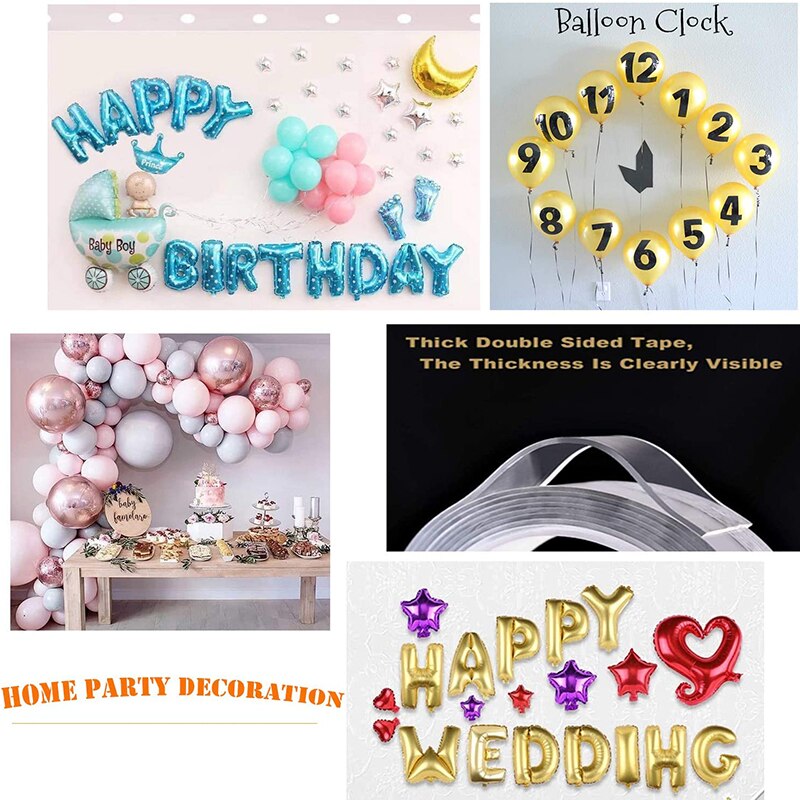 Reusable Nano Adhesive Tape Clear Double Sided Removable Transparent Alien Tape Anti-Slip Traceless for Home Supplie