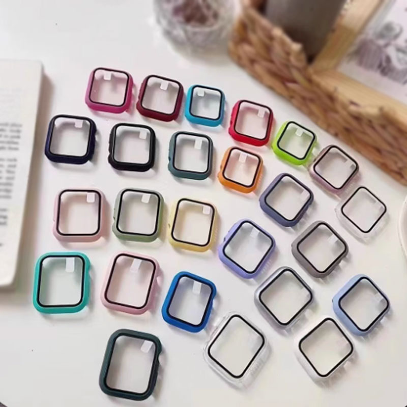 Glass+PC Case For Apple Watch S10 46MM 42MM Accessories HD Tempered Screen Protector Hard Bumper iWatch Series 10 Cover 42 46 mm