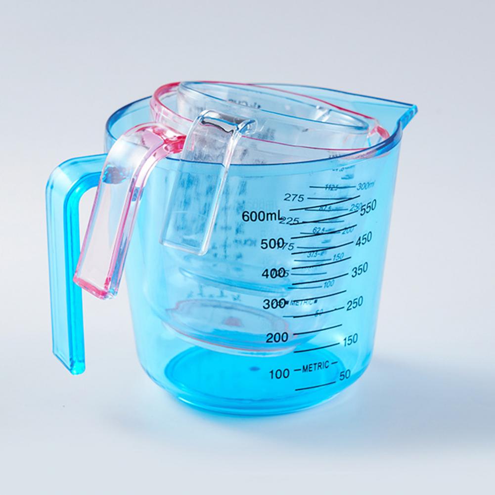 Measuring Jugs Durable Transparent Easy Carry Graduated Measuring Mugs for Home Measuring Mugs Measure Liquid Jugs