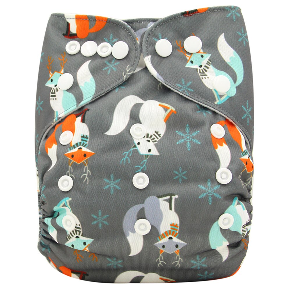 waschbar Baby Tuch Windel Tasche Wasserdicht Cartoon Tier Baby Windeln Reusable Tuch Windel Anzug 0-3 Jahre 3-15kg Baby: OB140
