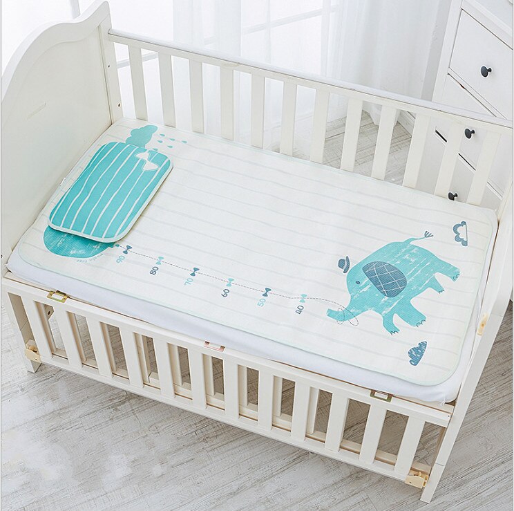 Babymadrasser sommer cool liggeunderlag åndbare madrasser til småbørns tremmeseng hyggelige lurpuder til spædbørn: Elefant