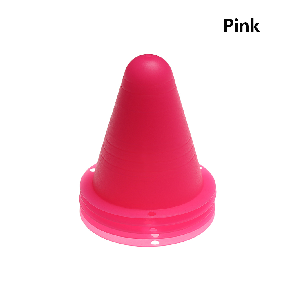 5 stk 8cm plastmarkeringskopp skøytemerkekjegler 5 farger fotball fotball ruller treningsutstyr veisperring tilbehør: Rosa