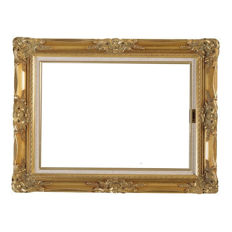 Diy papir billedramme udskæringer antikke fotoboks rekvisitter til bryllupsfødselsdagsfest (guld)