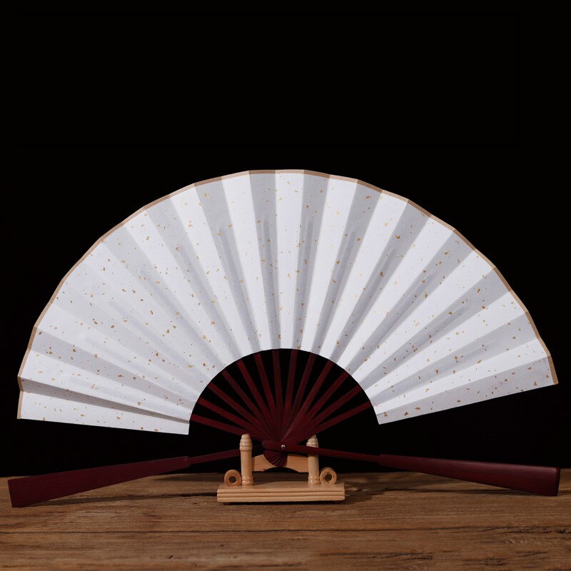 Chinesische Xuan Papier Fan für Kalligraphie Schaffung 4 teile/los Klassische leer Xuan Papier Falten Lüfter Abanicos Para Boda Kunst Versorgung