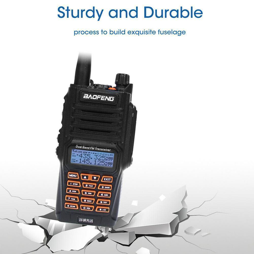 Baofeng UV-9R Plus étanche IP57 talkie-walkie voie CB jambon haute portable km 1-15 deux longue portée de UV9R-ERA Radio V8C6
