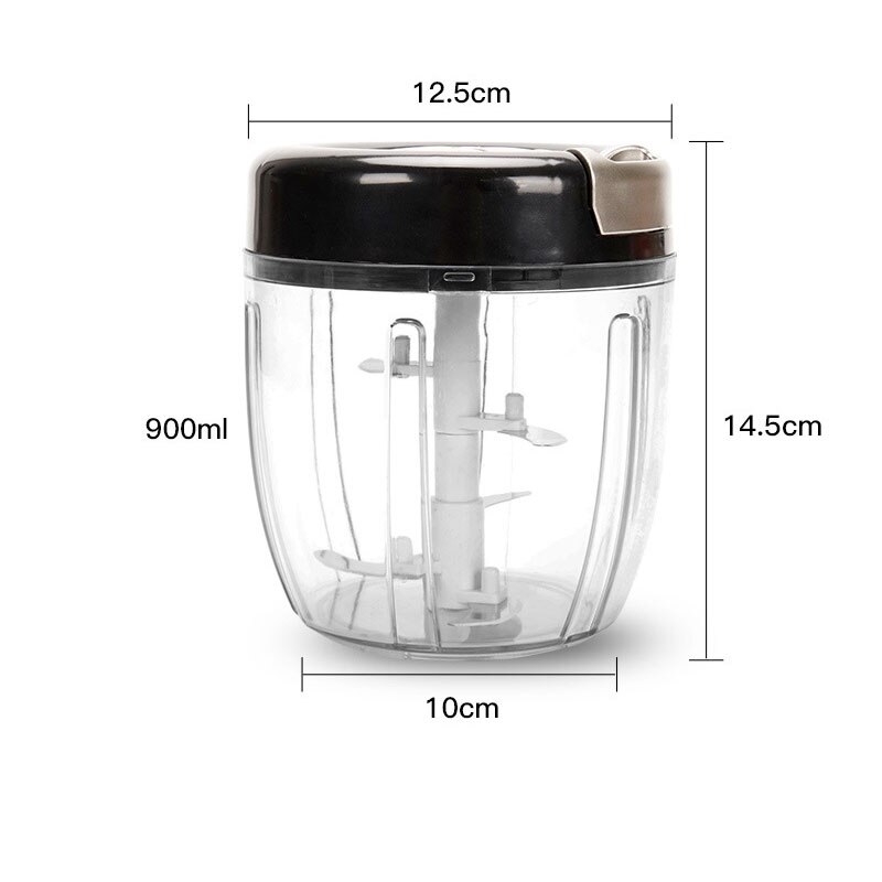 Manuel madhakker pull løghakker stor grøntsagsprocessor blender hakker/mixer til æg kød salat frugt pesto puré