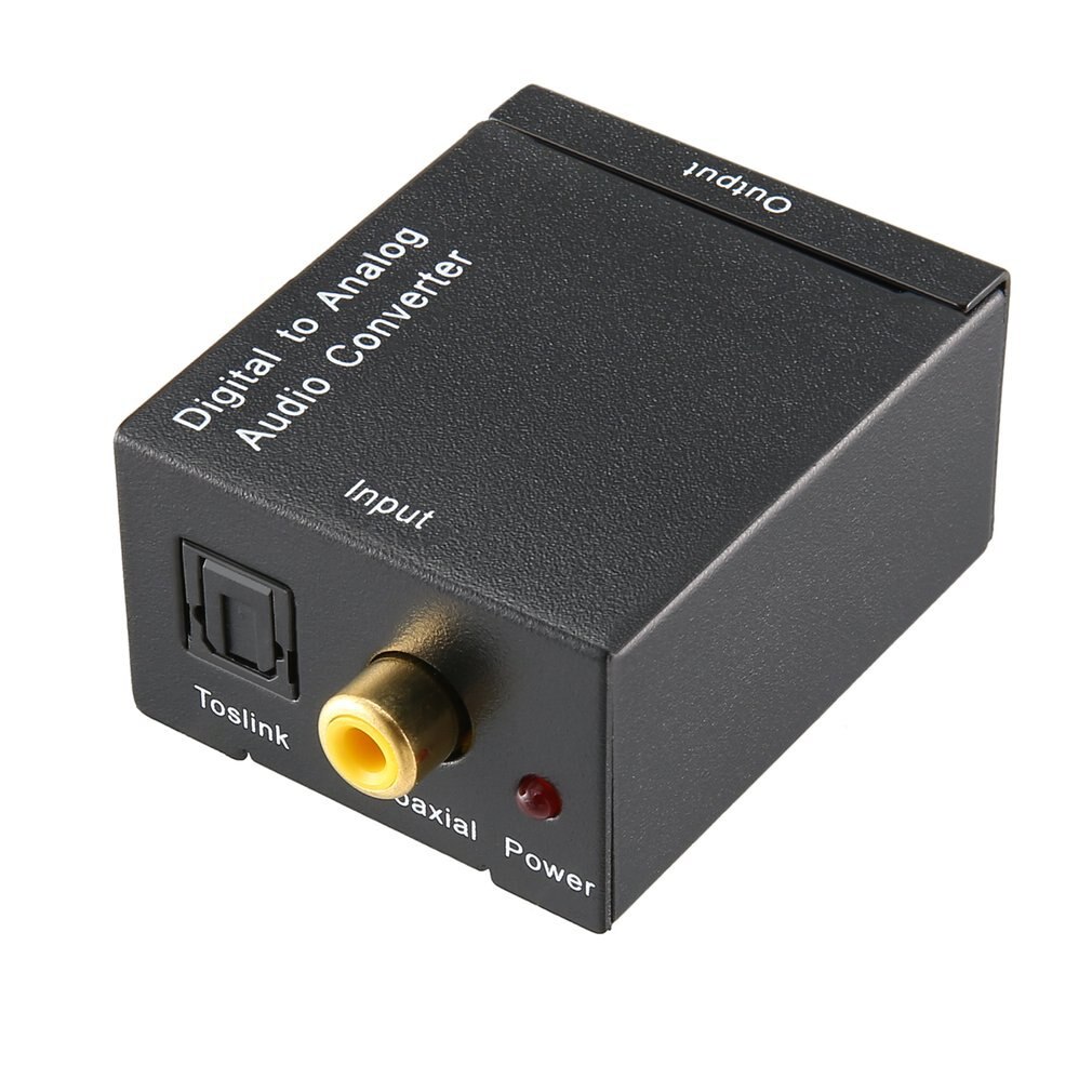 Digital to Analog Audio Converter Optical Fiber Toslink Coaxial Signal to RCA R/L Audio Decoder SPDIF ATV DAC Amplifier