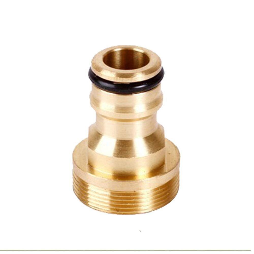 Brass Hose Tap Connector 23mm Threaded Garden Water Extenders Hose Tap Adapters Universal Fitting Faucet Kitchen Pipe Adapt K5Q7: Default Title