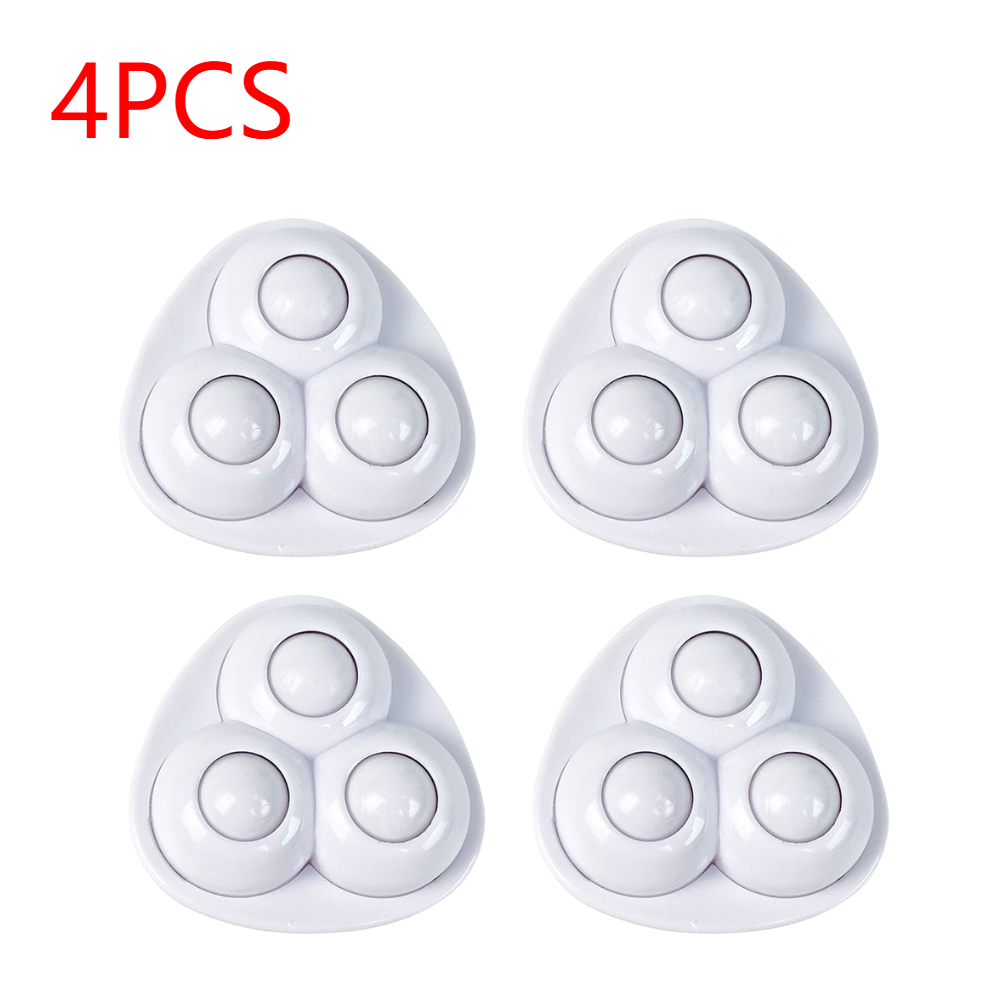 Mini ruedas giratorias para muebles, ruedas autoadhesivas universales, rodamiento de carga fuerte, 4 u 8 piezas: Rojo