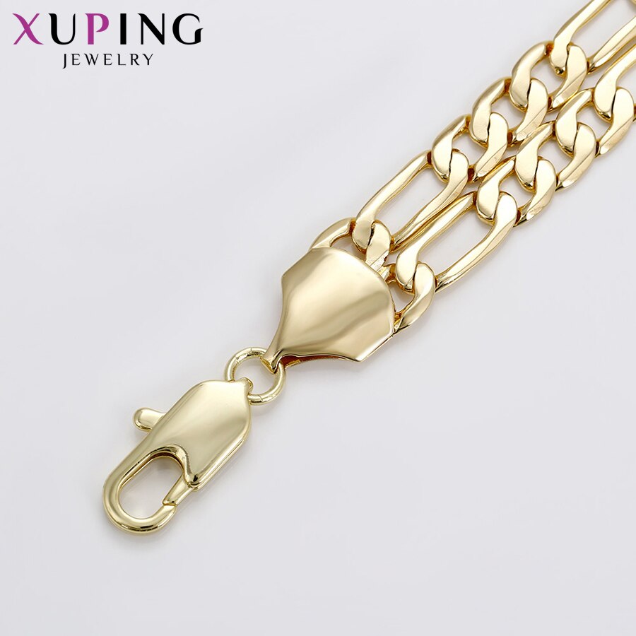 Xuping Simple Bracelets Light Yellow Gold Color Plated Popular Bracelets Jewelry for Women S70-74820