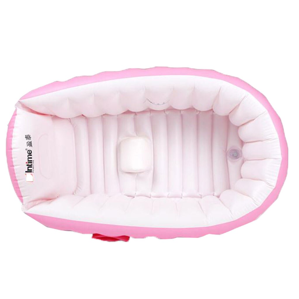 Aufblasbare Baby Badewanne, freundlicher Kleinkind Kleinkind Kleinkind Neugeborenen Aufblasbare Faltbare Dusche Schwimmbad-98x64x28cm