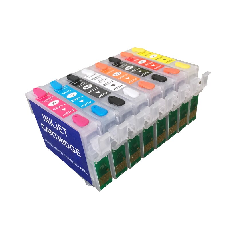 R2000 Refillable Inkjet Cartridges T1594-T1599 For Epson Stylus Photo R2000 With ARC Chips On