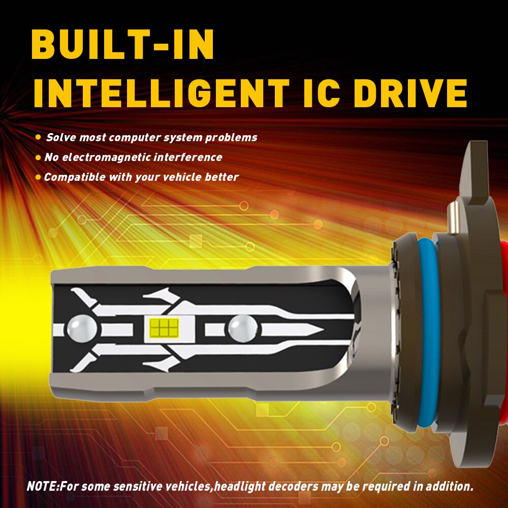 2X 9012 HIR2 9005 HB3 HB4 H11 H8 H9 H10 9006 LED Nebel Licht Lampen hoch Energie 6000K 3000K LED Nebel Licht DRL Lampen Auto Nebel Lampe