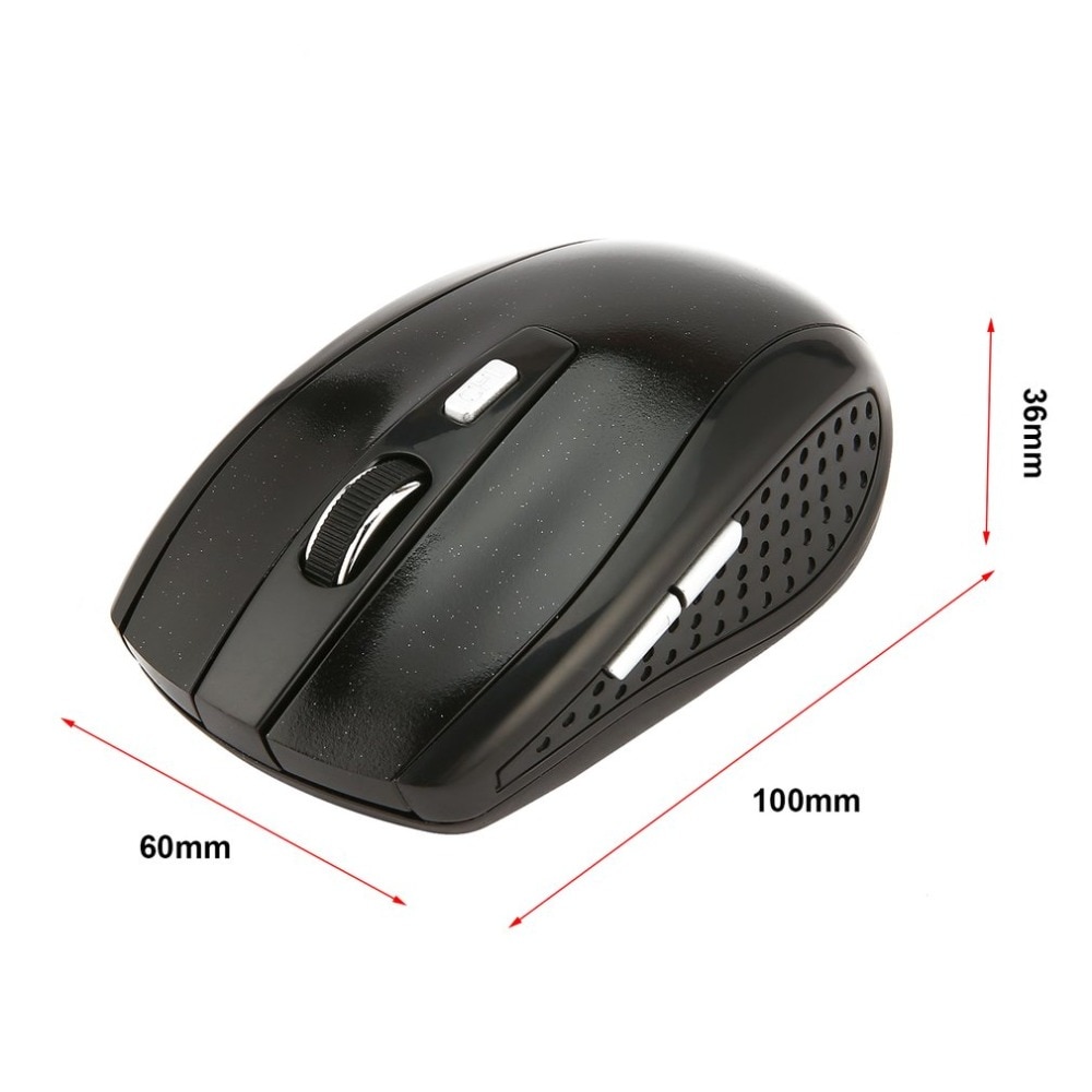 2.4GHz Wireless Mouse Portable Intelligent Gaming Mouse Optical Rolling Gamer Mice USB Receiver for PC Laptop Computer