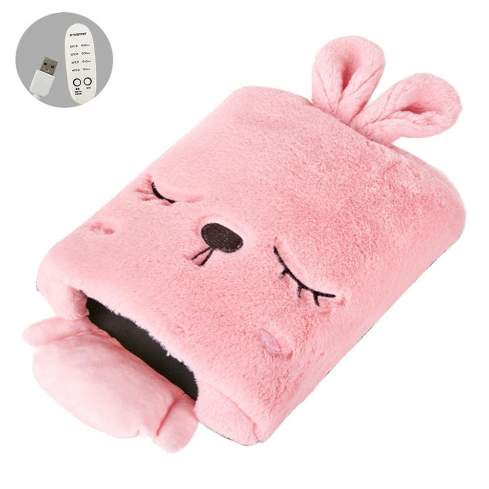 USB z postacią z kreskówki podgrzewana podkładka pod mysz zwierzęta Lovely Lady cieplejsze ręce biuro zimowa podkładka pod mysz dla kobiet pracujących Dropship: Pink  B