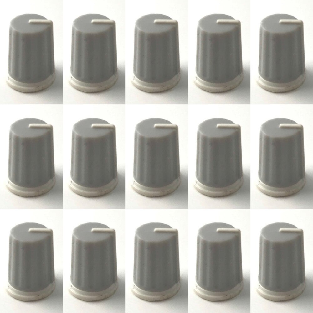 15Pcs EQ Kappe Equalizer Knob/High-School-Bass Pot Knob Kappe für Pioneer DJ MIXER DJM djm-2000 900 850 750 700 800 grau Farbe