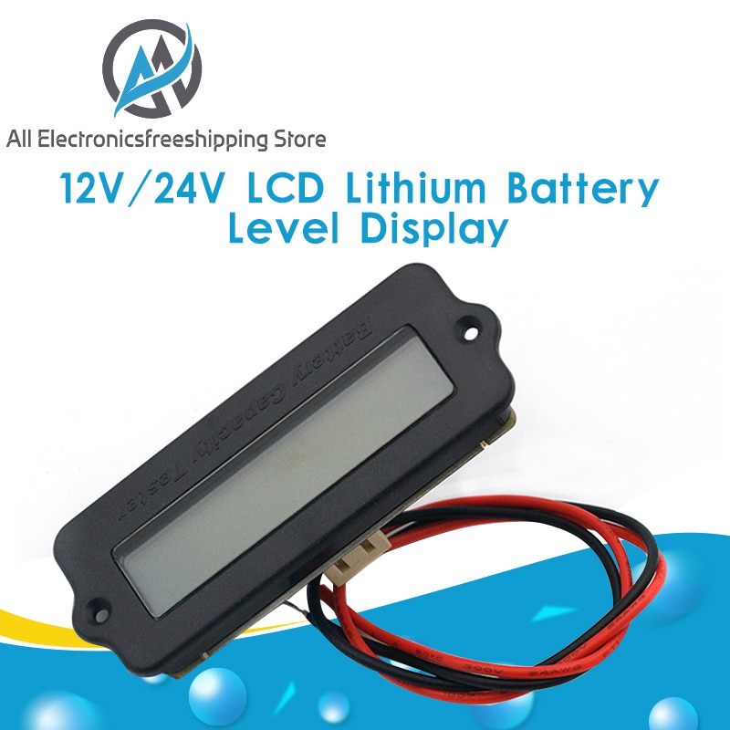 12V LY6W Lood-zuur Batterij Capaciteit Indicator Blauw Groen Lcd Digit Display Meter Lithium Batterij Niveau Detector Tester