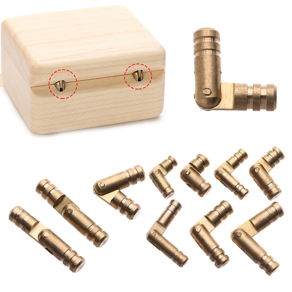 Mini boîte à bijoux Invisible dissimulée 10 pièces | Charnière pour baril en cuivre pur, vin caisse en bois fournitures de quincaillerie de meuble