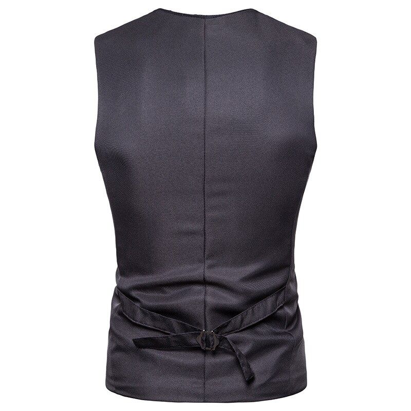 Gilet de costume blanc à simple boutonnage pour homme, gilet sans manches, gilet d'affaires pour homme, costume