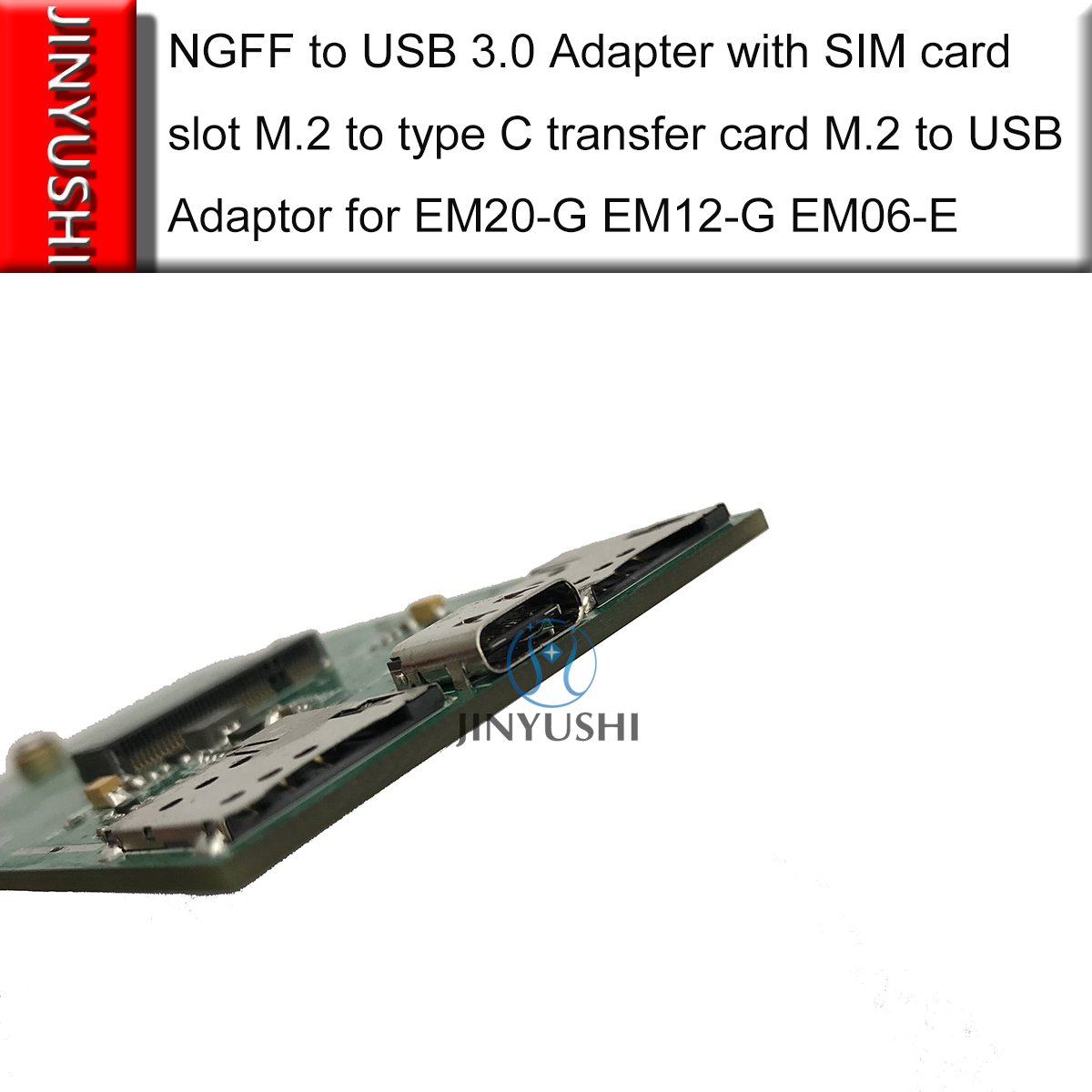 NGFF USB 3.0 adaptörü ile SIM kart yuvası M.2 C tipi transfer kartı M.2 için USB adaptörü EM20-G EM12-G EM06-E EM06-J EM06-E