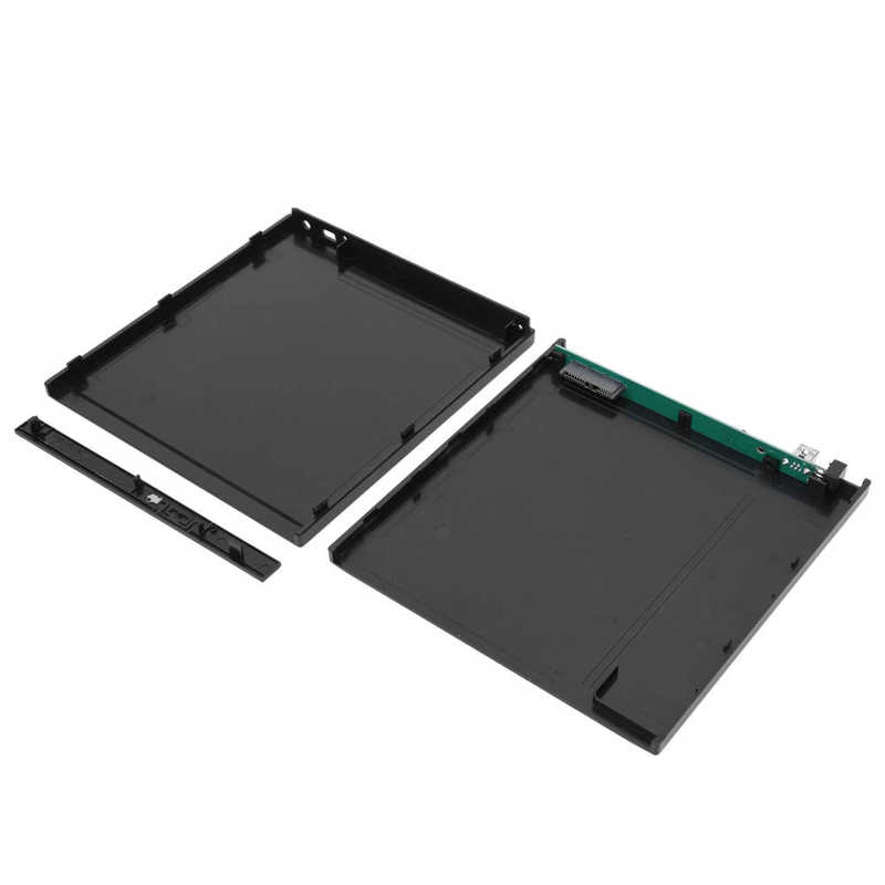External CD DVD Drive Optical Drive Case External Hard Box Computer Laptop Storage Kit Black 9.5mm