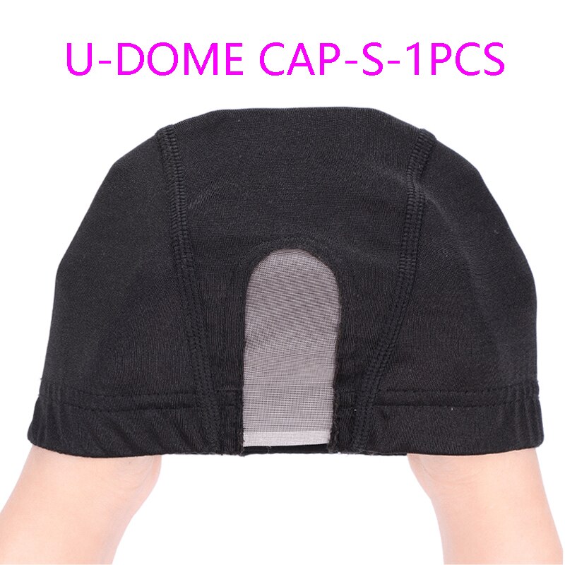 U Part Lace Wig Caps For Making Human Hair Lace Wigs Ventilated Wig Cap Dome Mesh Weaving Cap S M L Size Wig Accessories: U-dome-s-1pcs