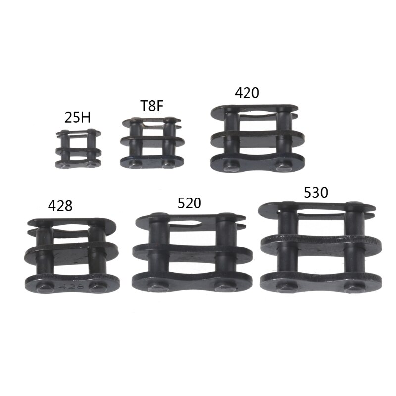 Motorcycle Chain Buckle Ring Link 25H# T8F# 420# 428# 520# 530# Motorcycle Chain &amp; Transmission Kit