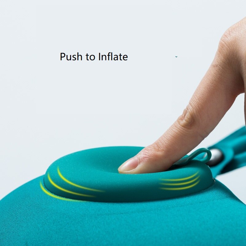 Air Pillow Office Pillow with Press U Inflatable Pillow Head Rest Air Neck Cushion