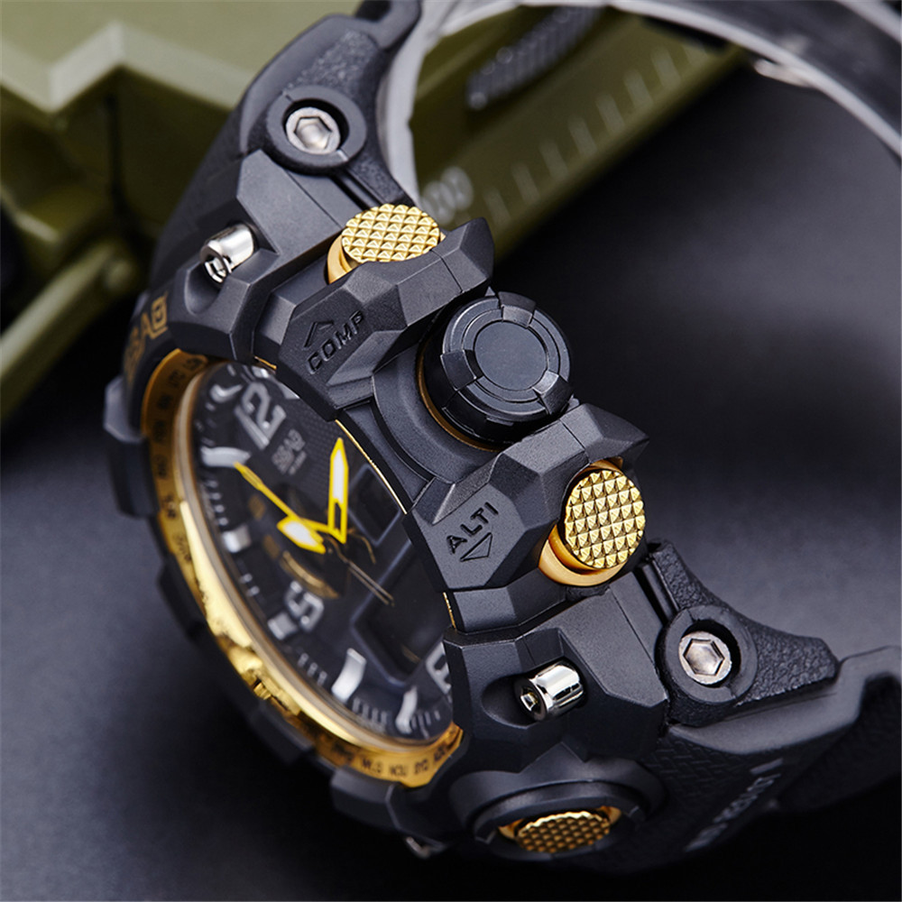 Luxury Electronic Watch Men LED Digital Outdoor Sports 3Bar Waterproof Multi-Function Наручные часы Sports Shock Wrist Watches